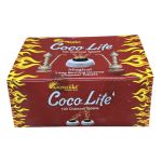 Coco Lite Long Burning Incense Charcoal - 33mm, Box of 10 Sleeves x 10 Tablets (100 Tablets)